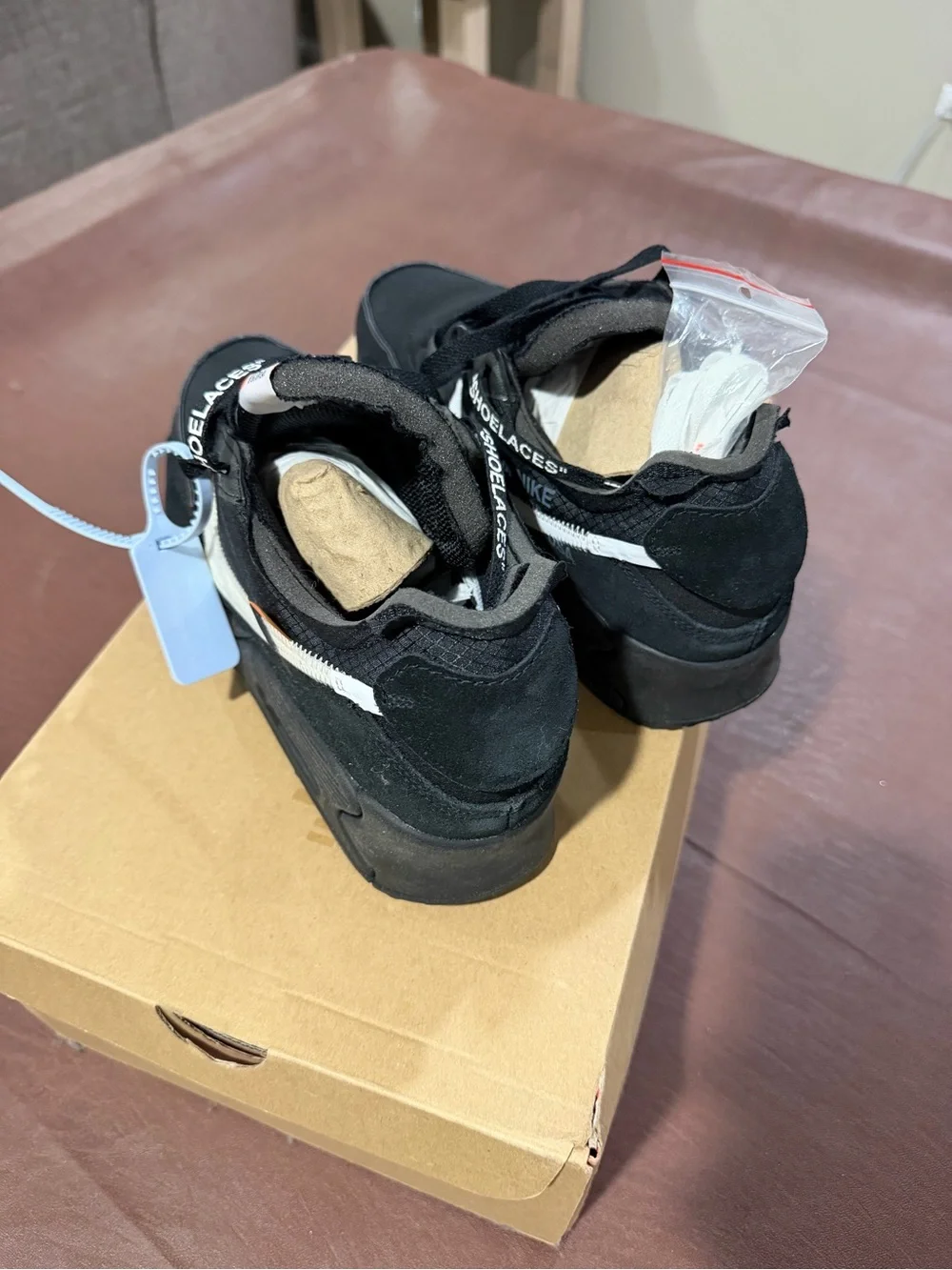 Off-White Black Nike air max 90 size 12